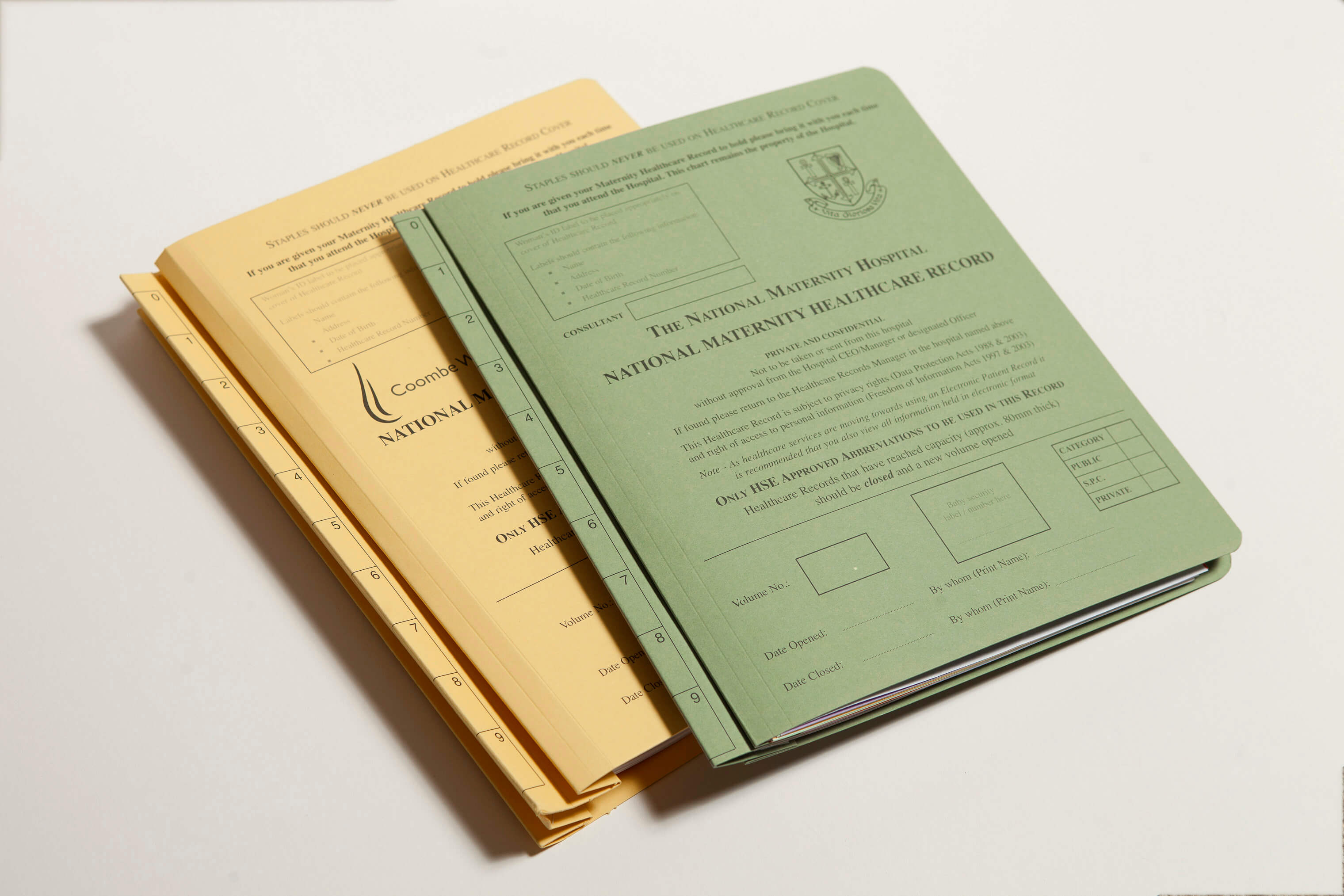 printed medical file covers